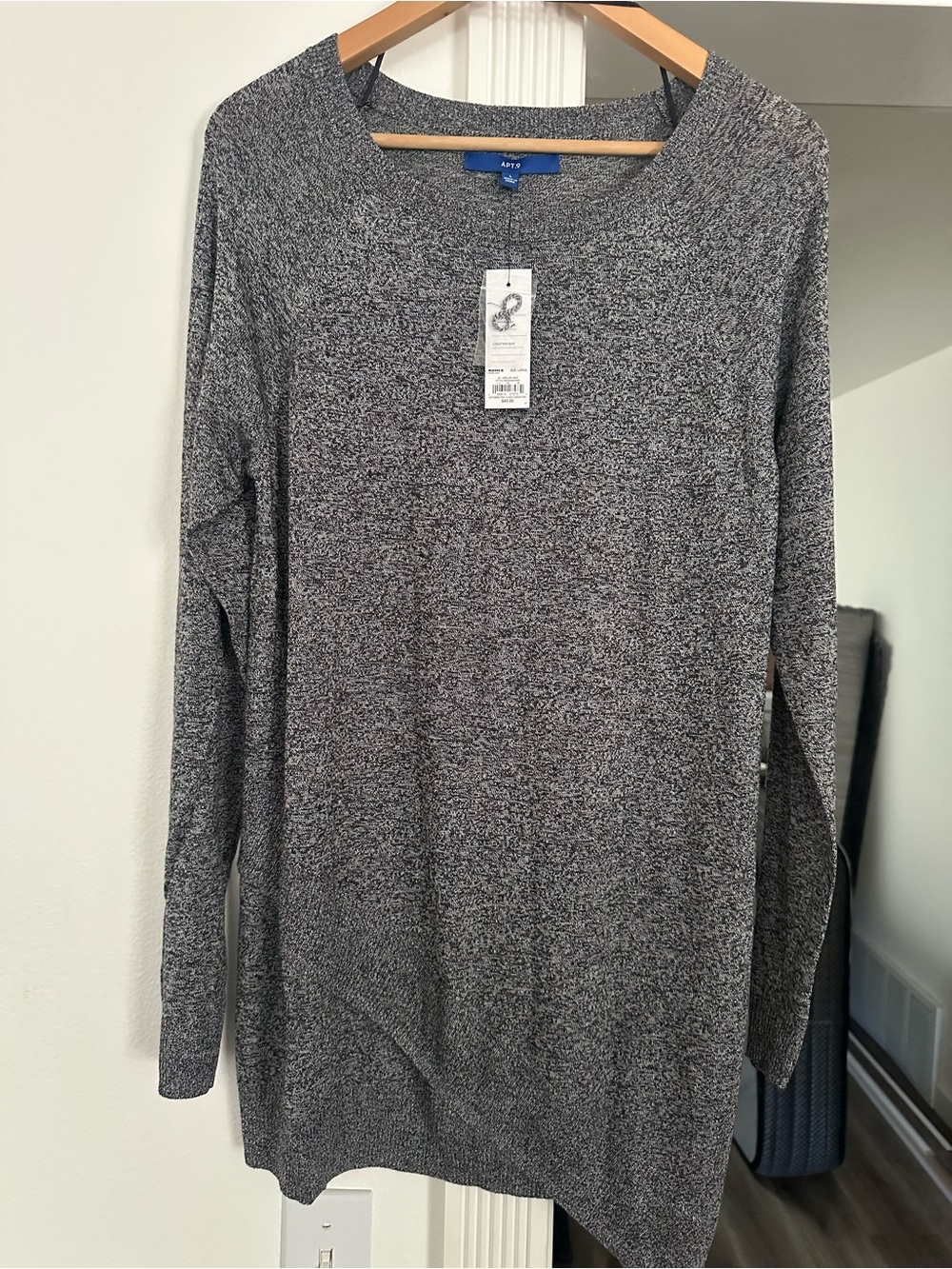NWT Apt 9 Tunic Asymmetrical  Lightweight Sweater Large